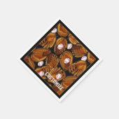 Serviette En Papier Napkins Motif de baseball Mitts (Coin)