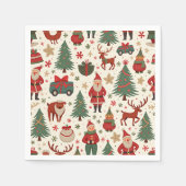 Serviette En Papier Napkins motif de Noël (Devant)
