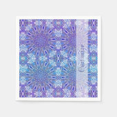 Serviette En Papier Napkins Motif Kaleidoscope Star (Devant)
