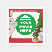 Serviette En Papier Napkins Noël - Personnalisé - Ajouter image / text (Devant)