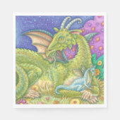 Serviette En Papier NAPKINS PAPIER Imaginaire de Dragon Bébé nouvelle  (Devant)