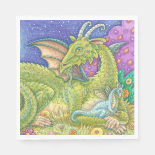 Serviette En Papier NAPKINS PAPIER Imaginaire de Dragon Bébé nouvelle 