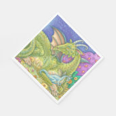 Serviette En Papier NAPKINS PAPIER Imaginaire de Dragon Bébé nouvelle  (Coin)