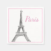 Serviette En Papier Napkins Papier Paris (Devant)