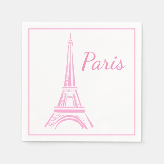 Serviette En Papier Napkins Papier Paris (Devant)