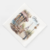 Serviette En Papier Napkins Papier Paris (Coin)