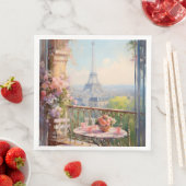 Serviette En Papier Napkins Papier Paris (En situation)