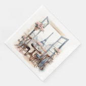 Serviette En Papier Napkins Papier Paris (Coin)
