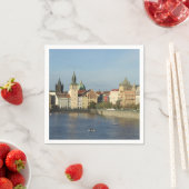 Serviette En Papier Napkins papier Prague (En situation)