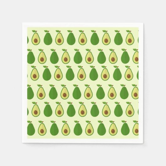 Serviette En Papier Napkins Party Avocado (Devant)