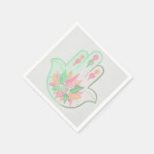 Serviette En Papier Napkins Pastel Hamsa (Coin)