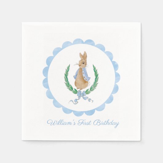 Serviette En Papier Napkins Peter Rabbit Party (Devant)