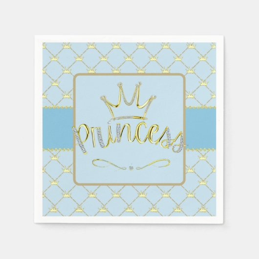 Serviette En Papier Napkins Princess Party (Devant)