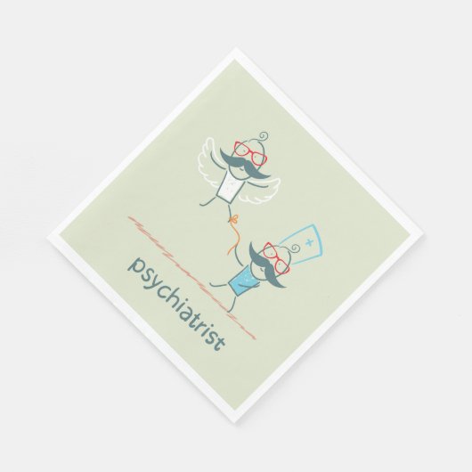 Serviette En Papier Napkins psychiatre (Coin)