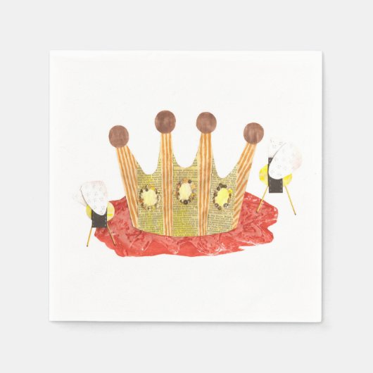 Serviette En Papier Napkins Queen Bee (Devant)
