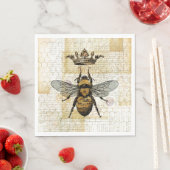 Serviette En Papier Napkins Royal Bee (En situation)
