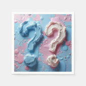 Serviette En Papier Napkins Sexe Reveal Party Garçon ou fille (Devant)