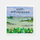 Serviette En Papier Napkins Shamrock de la Saint Patrick (Devant)