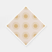 Serviette En Papier Napkins Sun Party (Coin)