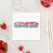 Serviette En Papier Napkins Tulip rose (En situation)