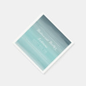 Serviette En Papier Napkins turquoise Ombre Mariage (Coin)