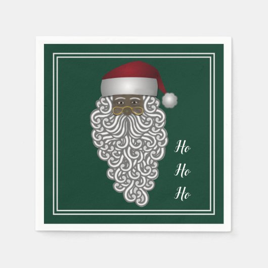 Serviette En Papier Napkins Vintage Santa Claus (Devant)