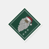 Serviette En Papier Napkins Vintage Santa Claus (Coin)