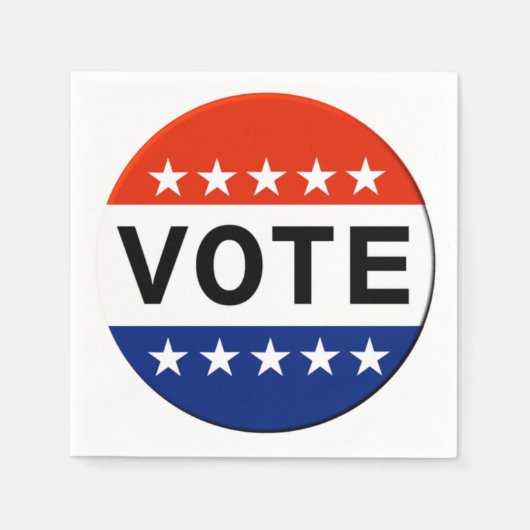 Serviette En Papier Napkins Vote Party (Devant)