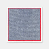 Serviette En Papier Napkins Western Party Denim Imprimer (Devant)