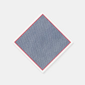 Serviette En Papier Napkins Western Party Denim Imprimer (Coin)