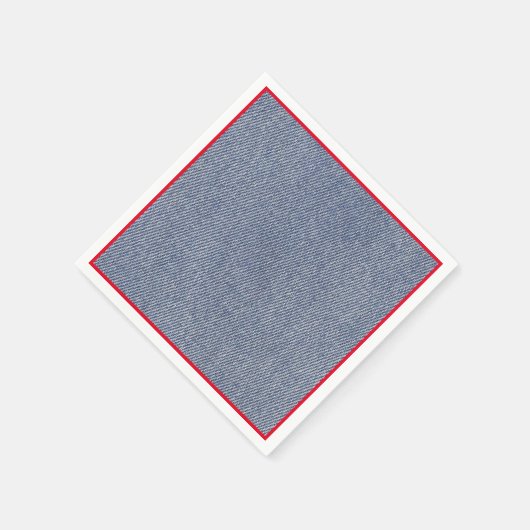 Serviette En Papier Napkins Western Party Denim Imprimer (Coin)