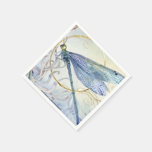 Serviette En Papier Naples à libellules (Coin)
