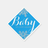 Serviette En Papier Naples à thème d'hiver (Coin)