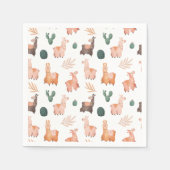 Serviette En Papier Naples Alpaca/Llama (Devant)