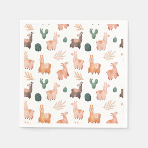 Serviette En Papier Naples Alpaca/Llama
