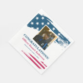 Serviette En Papier Naples American Flag Graduation Party (Coin)