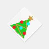 Serviette En Papier Naples Arbre de Noël (Coin)
