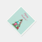 Serviette En Papier Naples Arbre de Noël rétro (Coin)