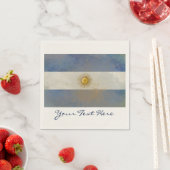 Serviette En Papier Naples Argentine Flag Party (En situation)