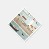 Serviette En Papier Naples balnéaires et phares (Coin)