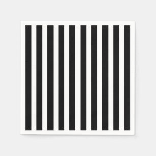 Serviette En Papier Naples Black and White Party