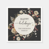 Serviette En Papier Naples Black Holiday (Devant)