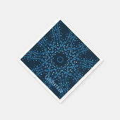 Serviette En Papier Naples Blue Galaxy Stars (Coin)