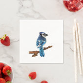 Serviette En Papier Naples Blue Jay (En situation)