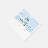 Serviette En Papier Naples Bluesy Snowman (Coin)