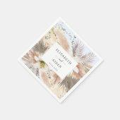 Serviette En Papier Naples Boho modernes (Coin)