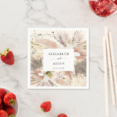 Serviette En Papier Naples Boho modernes (En situation)