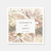 Serviette En Papier Naples Boho modernes (Devant)