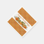 Serviette En Papier Naples bon thanksgiving Plaid (Coin)