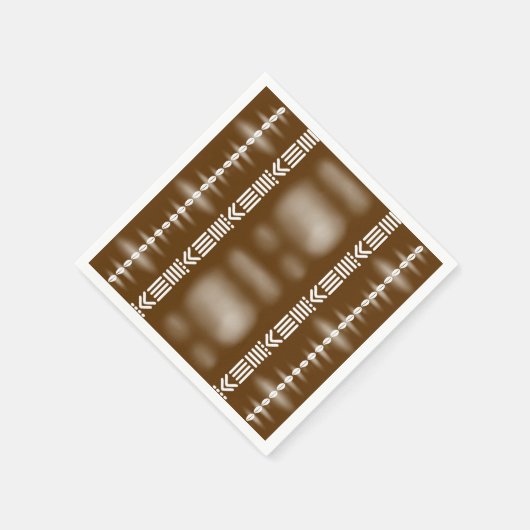 Serviette En Papier Naples Brown en papier concepteur africain (Coin)